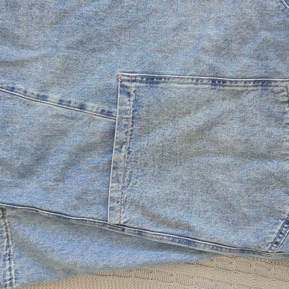 Free People We the Free High Roller Jumpsuit Blue Denim Extra Large XL - Picture 7 of 11
